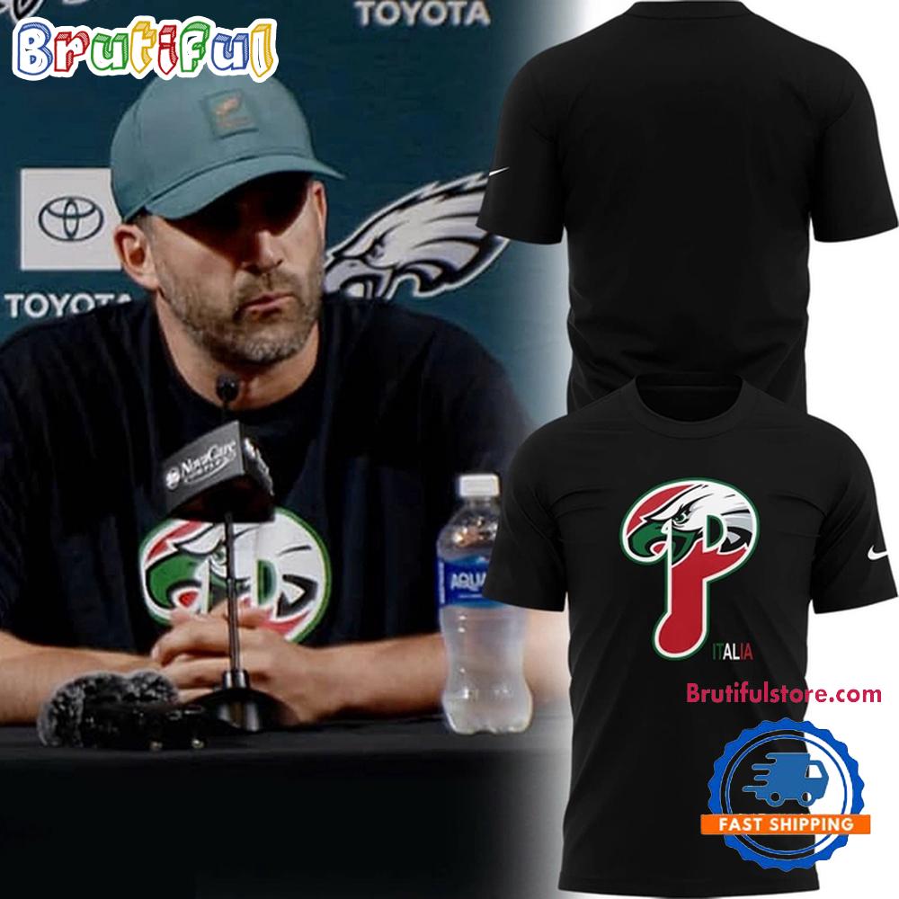 Philadelphia Eagles x Philadelphia Phillies Italia 2025 T Shirt
