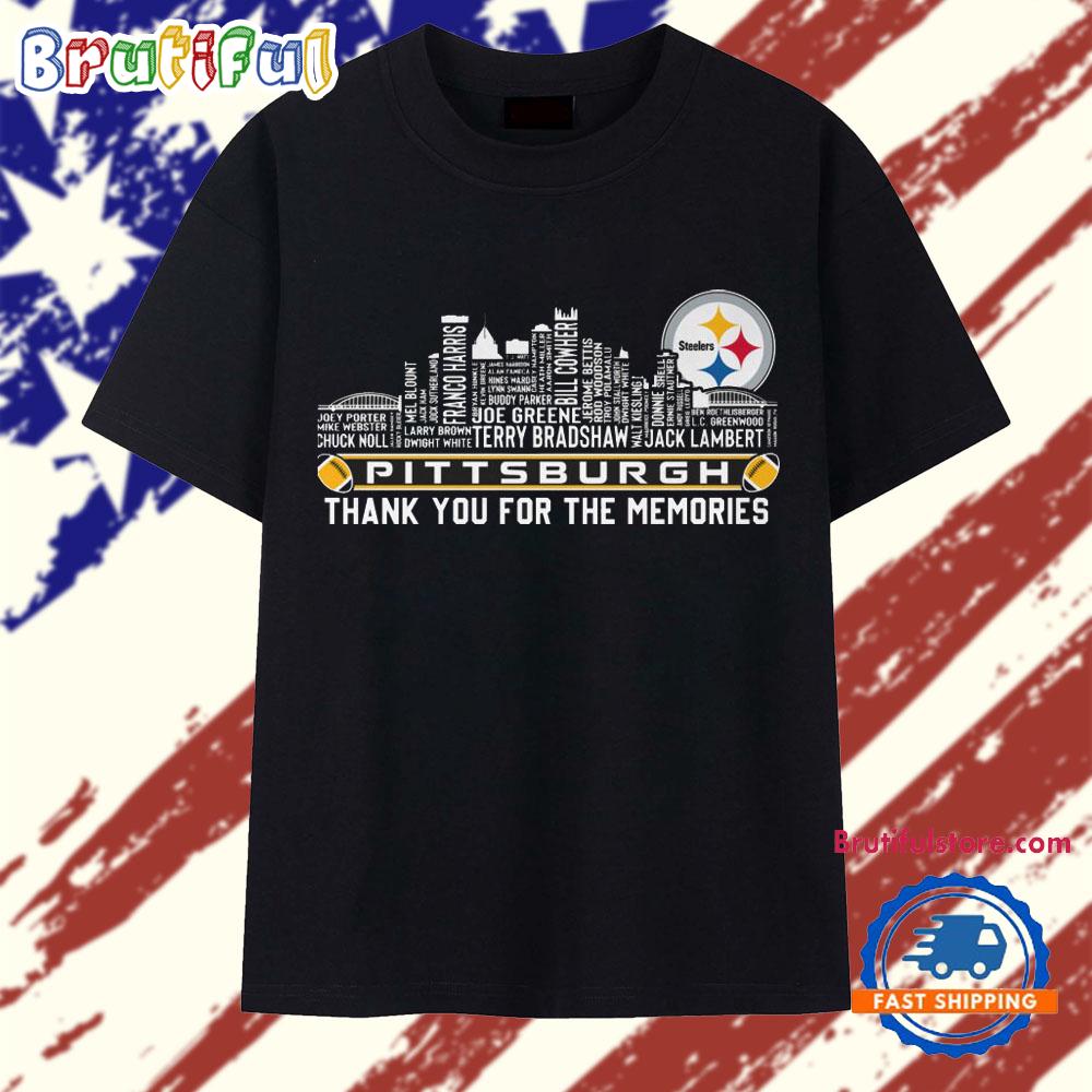 Pittsburgh Steelers City Player Name Thank You For The Memories T Shirt