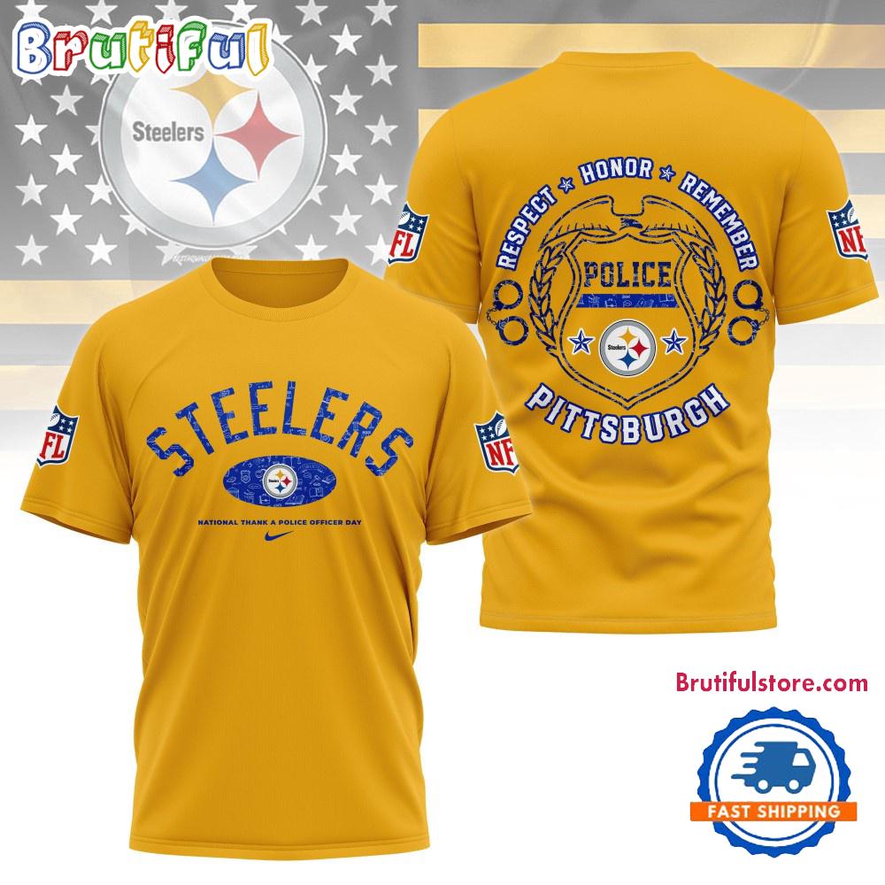 Pittsburgh Steelers National Thank a Police Officer Day Unisex 3D Shirt