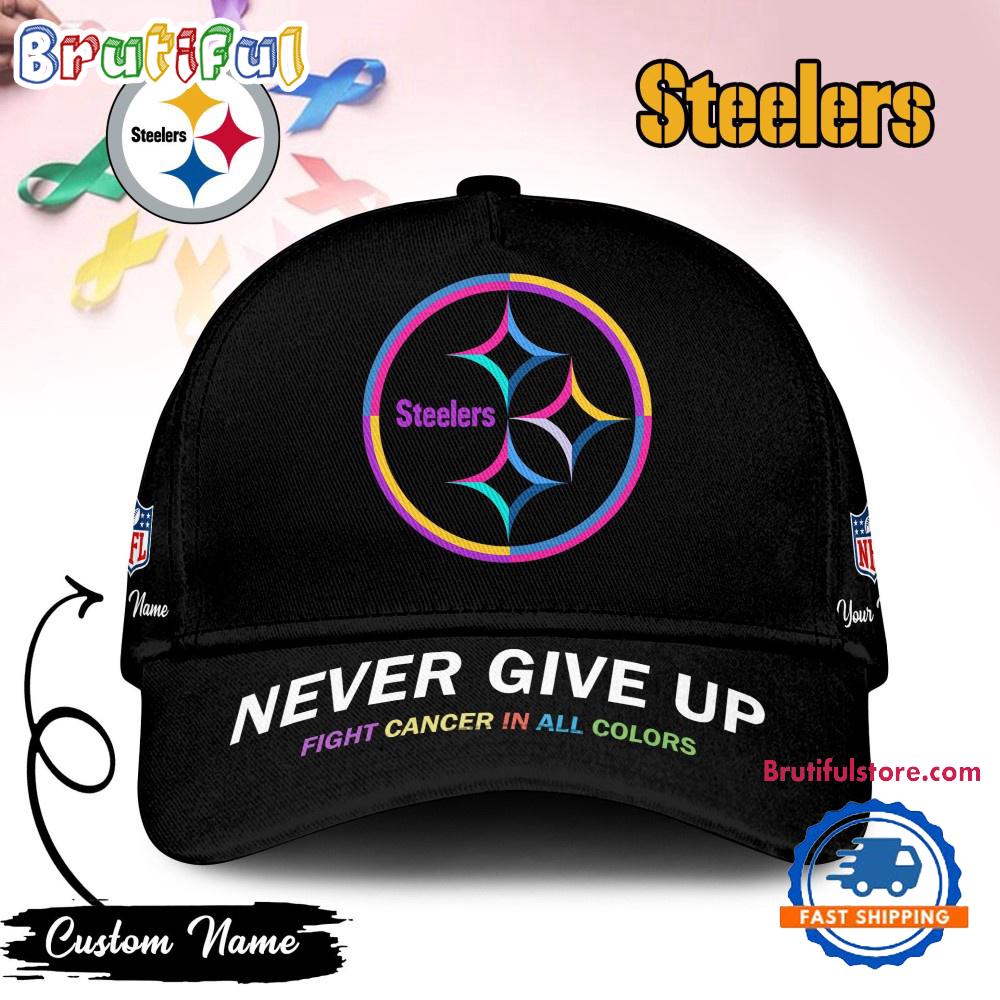 Pittsburgh Steelers Never Give Up Fight Cancer In All Colors Classic Cap