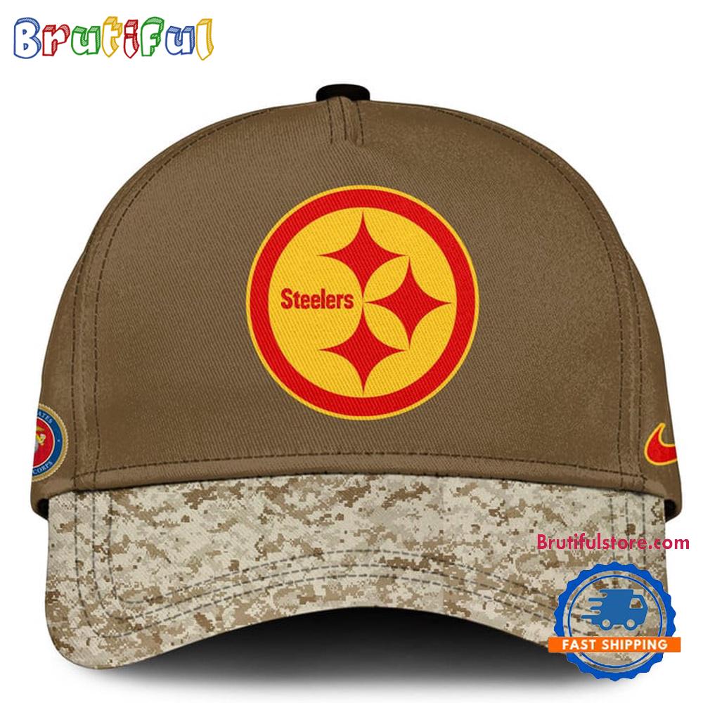 Pittsburgh Steelers USMC 250th Birthday Baseball Cap