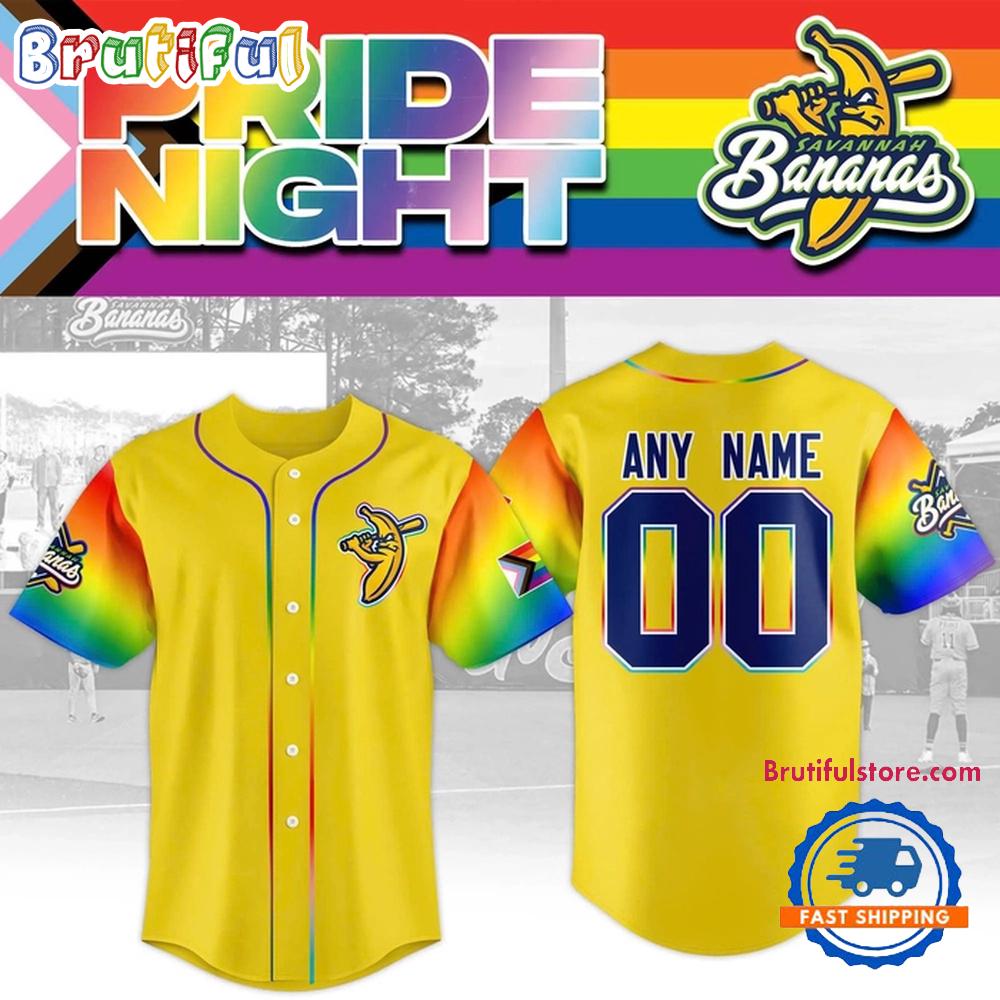 Savannah Bananas 2025 Pride Month Custom Baseball Jersey