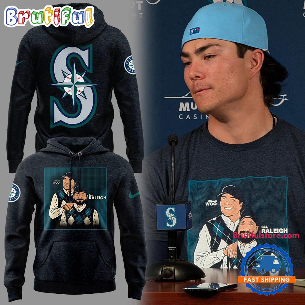 Seattle Mariners Bryan Woo Cal Raleigh Chanpions 2025 Hoodie Shirt