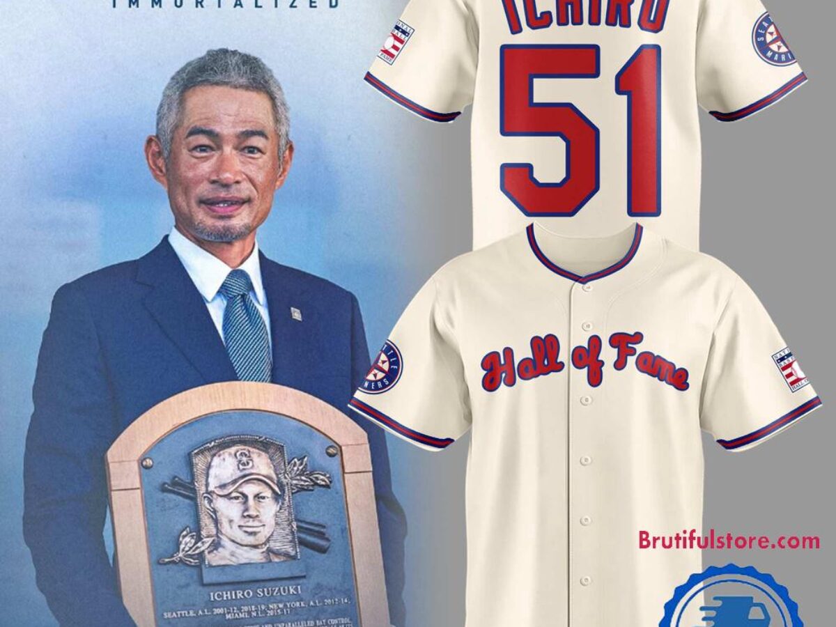 Seattle Mariners ICHIRO x Hall Of Fame 2025 Jersey Shirt