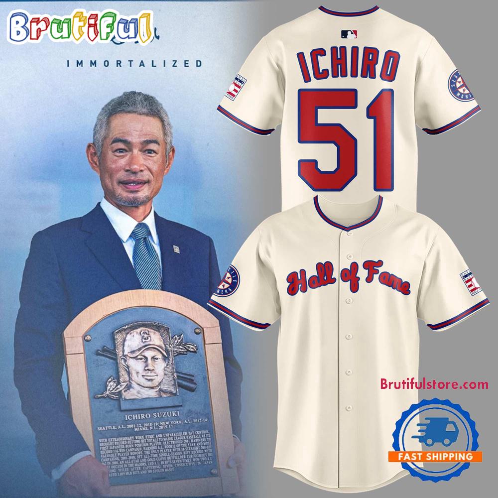 Seattle Mariners ICHIRO x Hall Of Fame 2025 Jersey Shirt