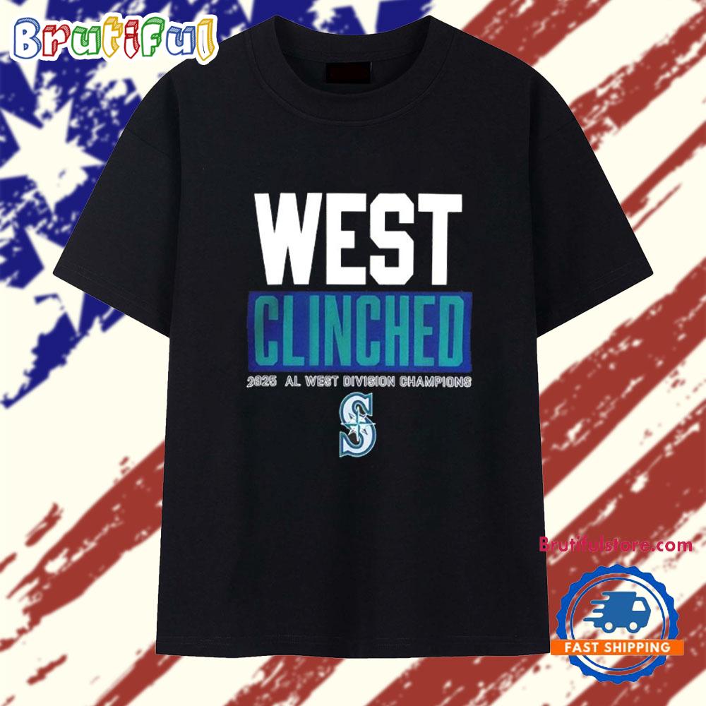 Seattle Mariners Playoffs Clinched AL West Division Champions 2025 T Shirt