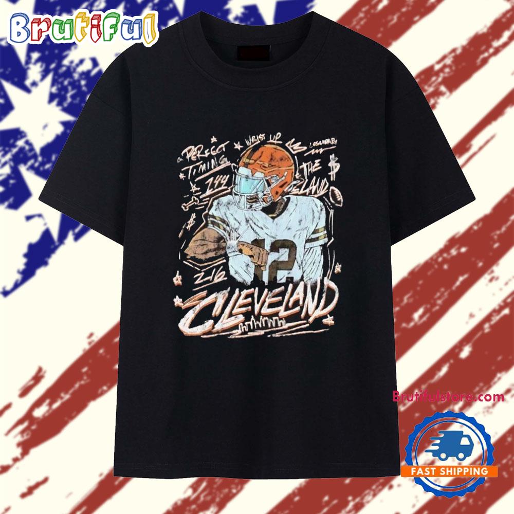Shedeur Sanders Perfect Timing Cleveland Browns T Shirt
