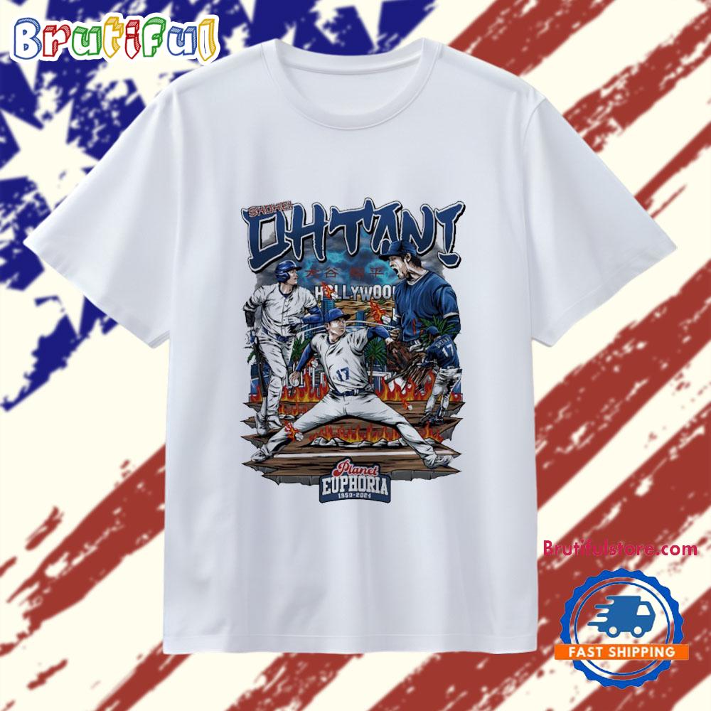 Shohei Ohtani Los Angeles Dodgers Baseball Comic T Shirt