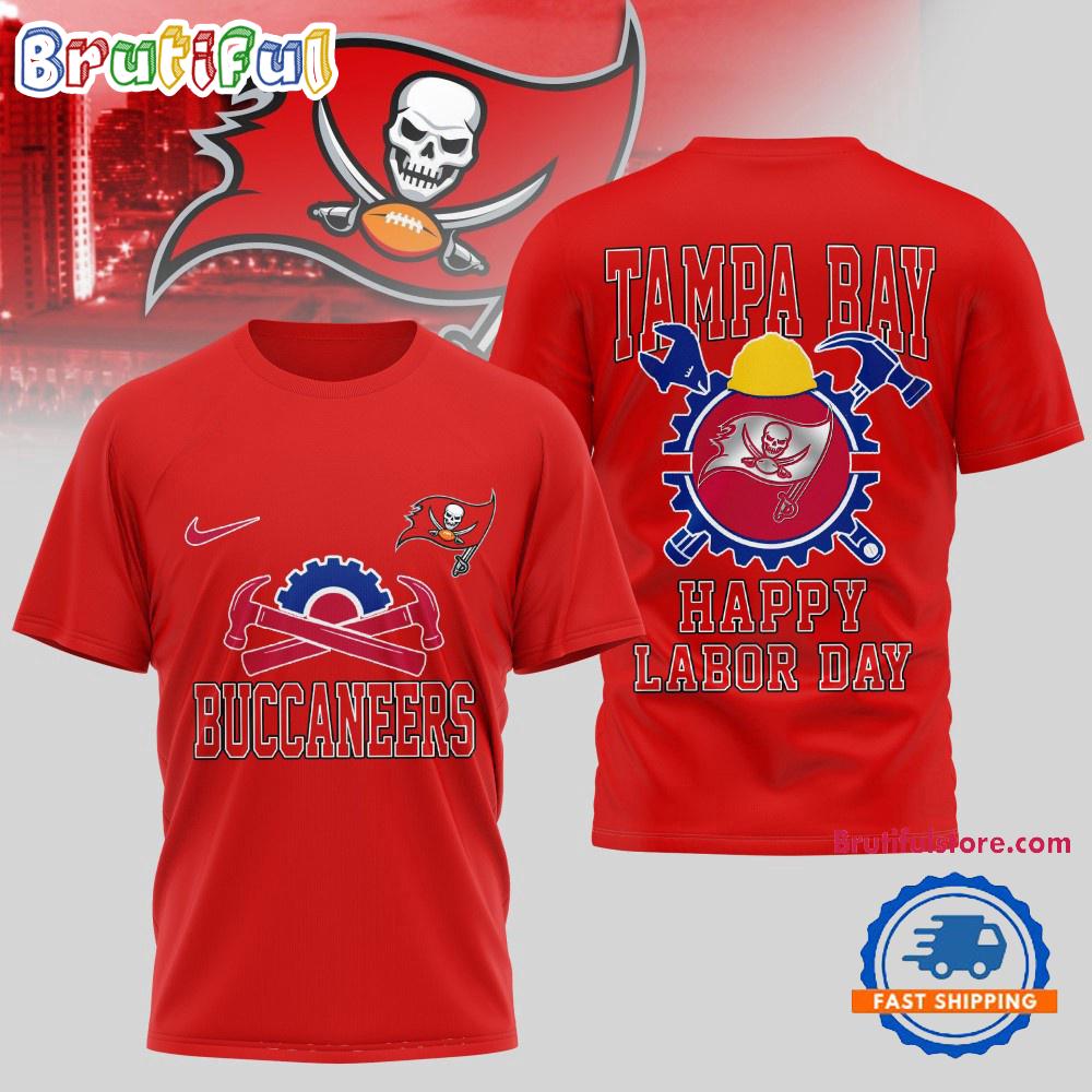 Tampa Bay Buccaneers NFL Happy Labor Day 2025 Uniesx 3D Shirt
