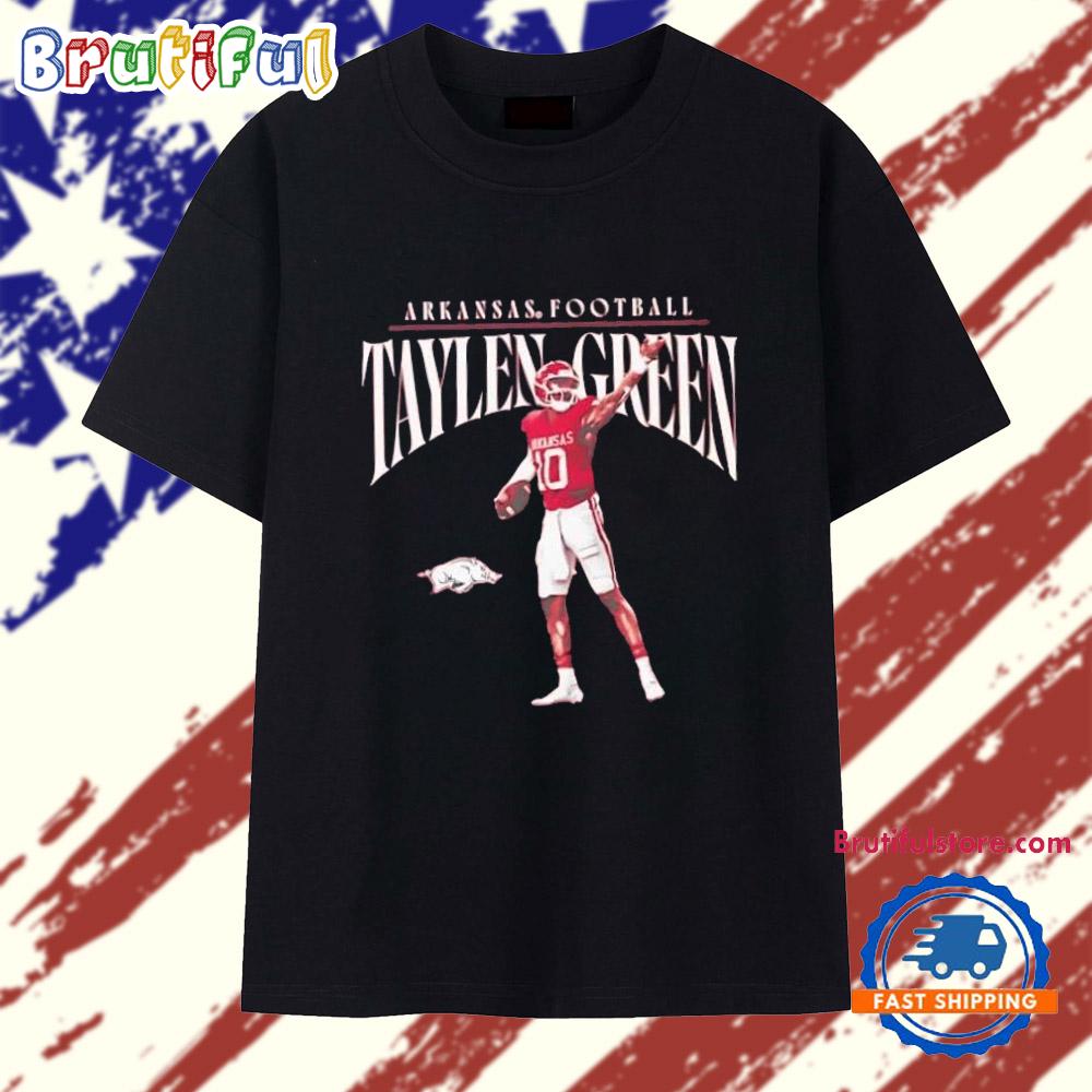 Taylen Green Illustrated Arkansas Football T Shirt