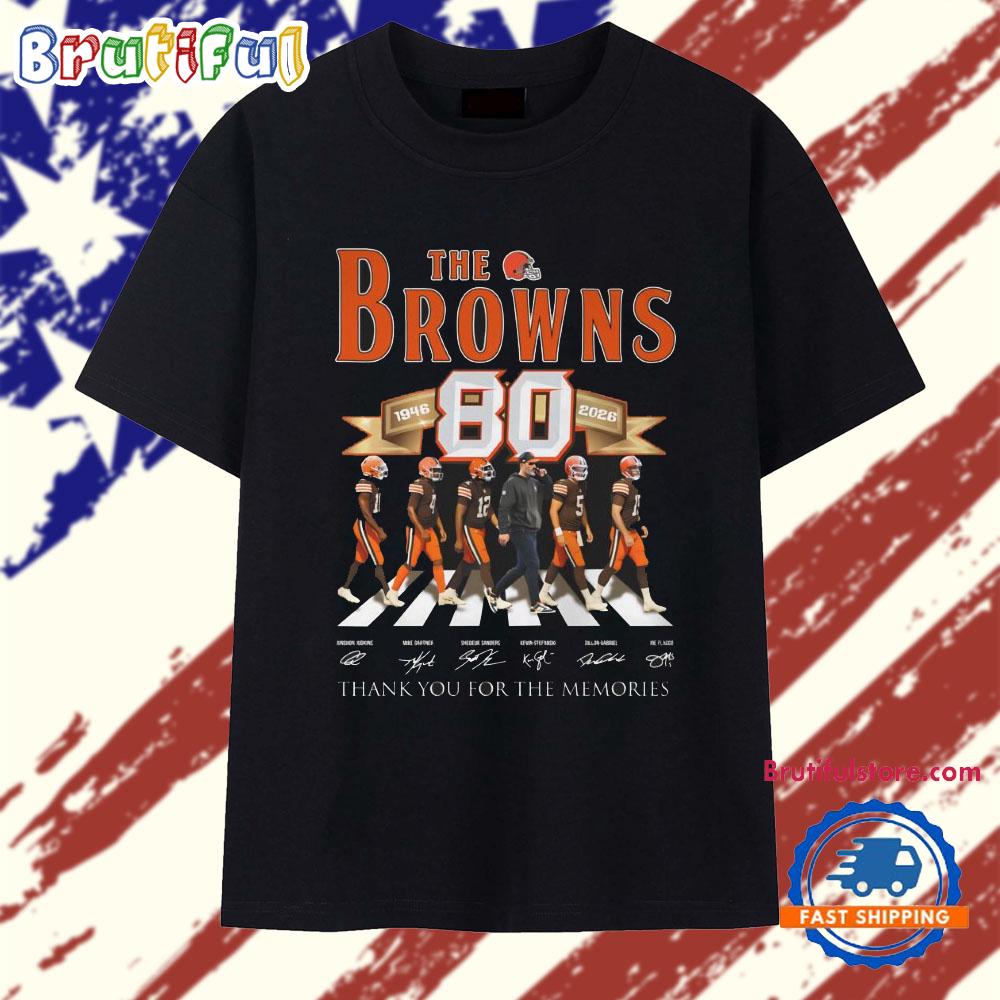 The Browns 80th 1946-2026 Thank You For The Memories T Shirt