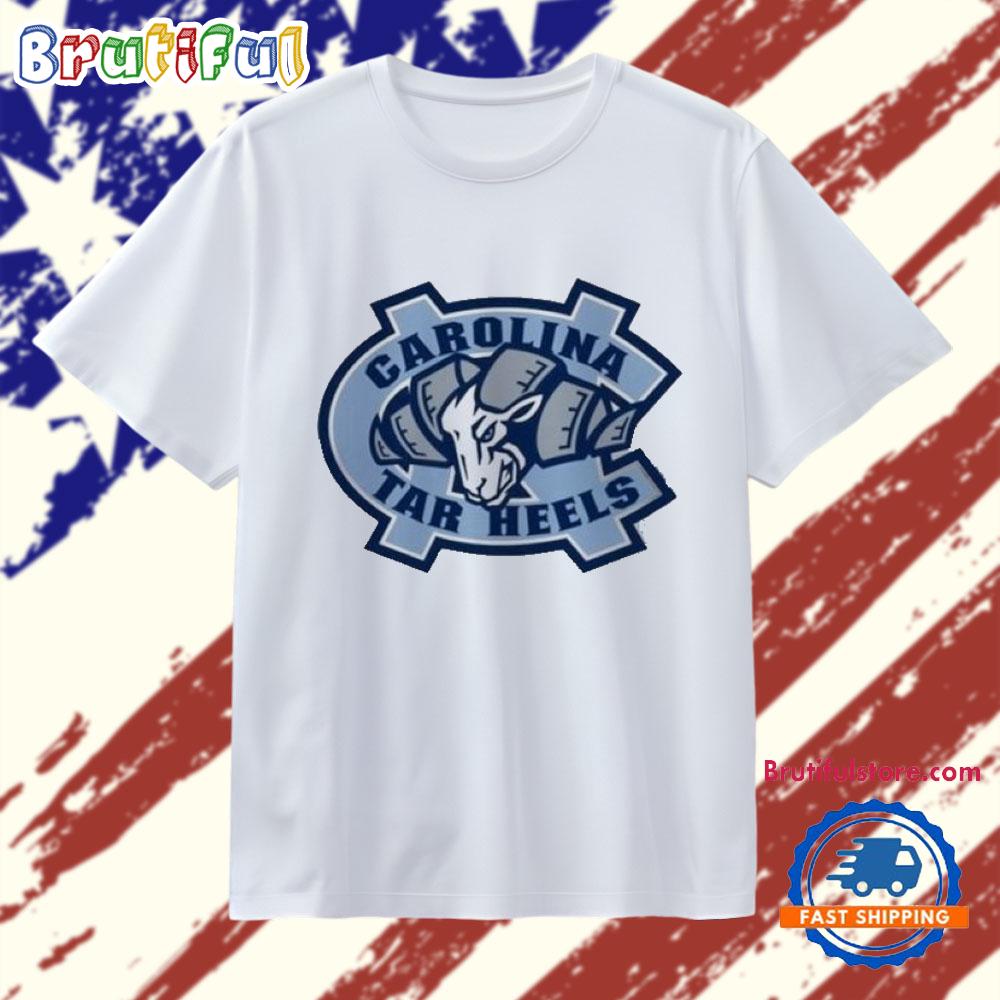 Unc Tar Heels Ram Carolina Blue Rameses Mascot 2025 T Shirt