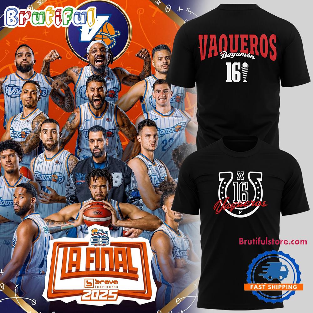 Vaqueros de Bayamon a La Final Brava 2025 Logo Team Design T Shirt