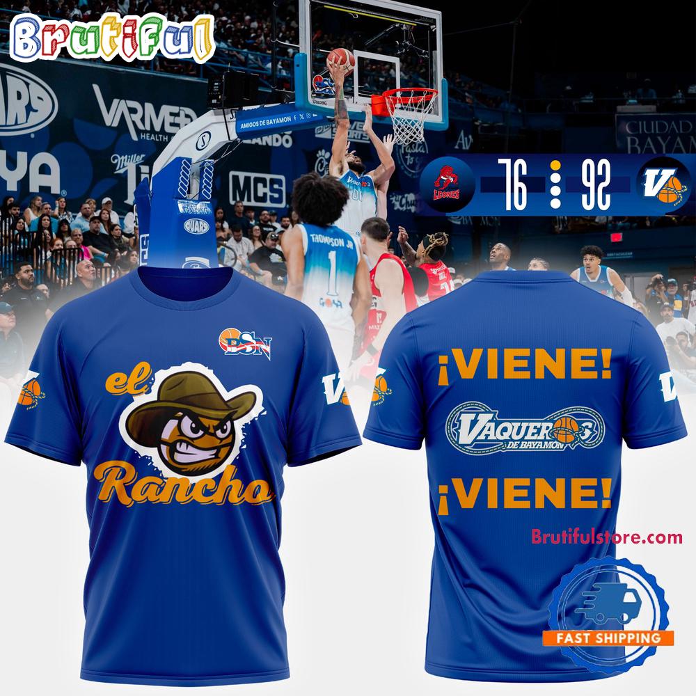 Vaqueros de Bayamon BSN LA Final 2025 Basketball T Shirt