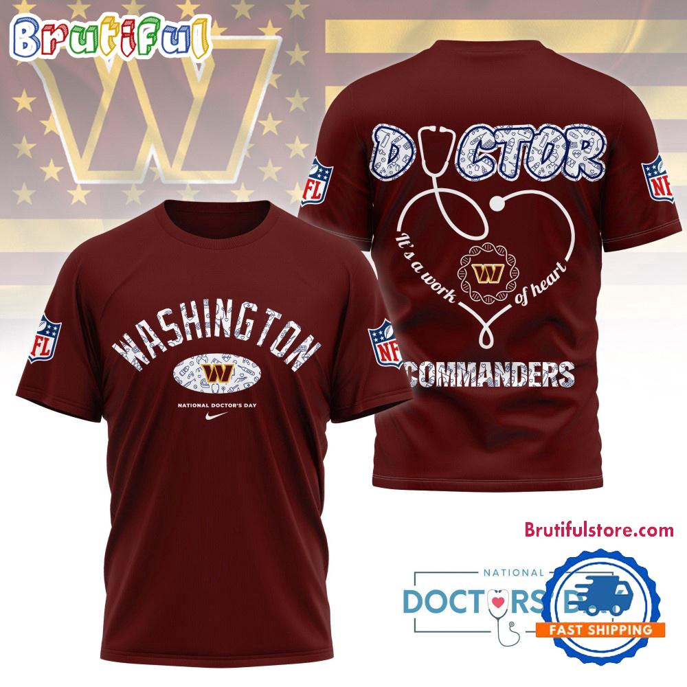 Washington Commanders NFL National Doctors Day Unisex 3D Shirt