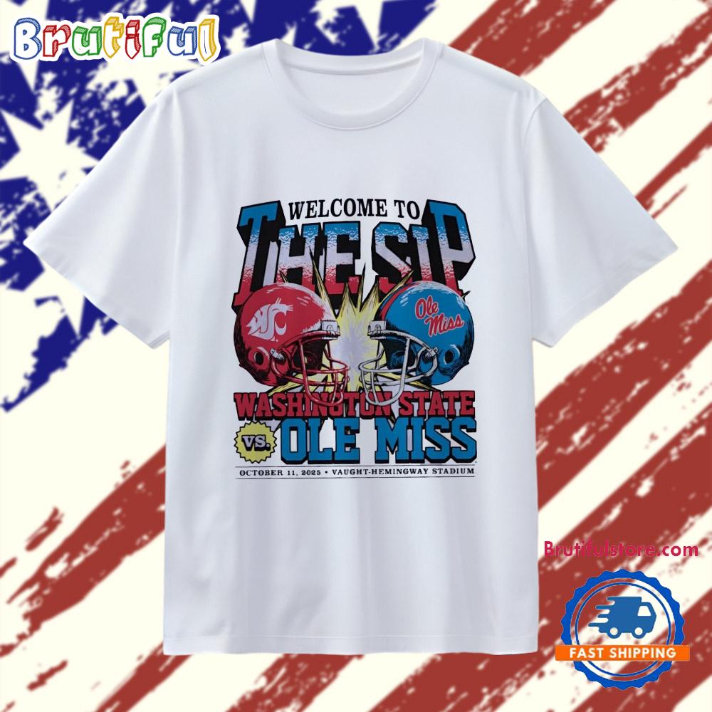 Washington State Cougars vs. Ole Miss Rebels welcome to the sip 2025 T Shirt