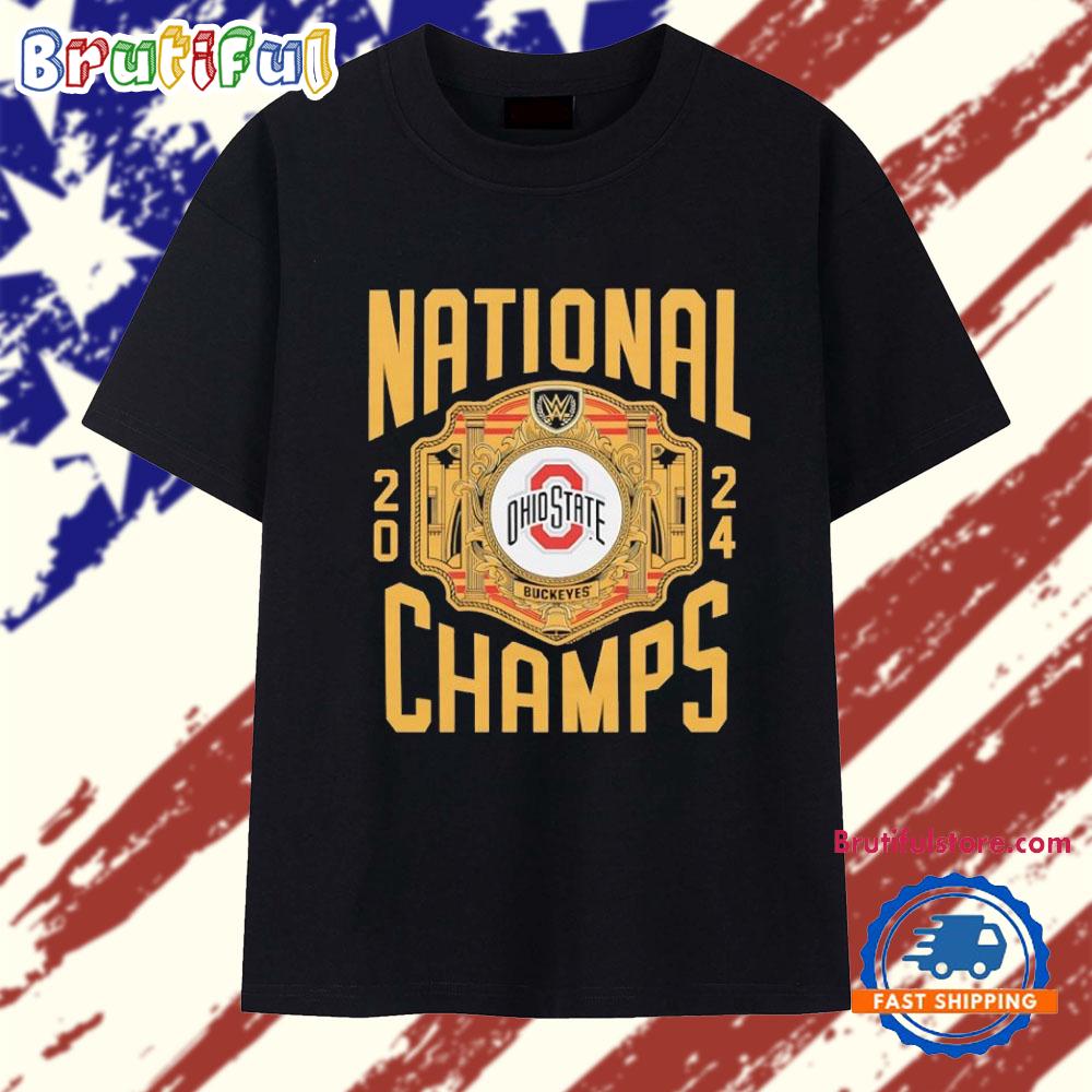 WWE X Ohio State Buckeyes National Champs 2024 T Shirt