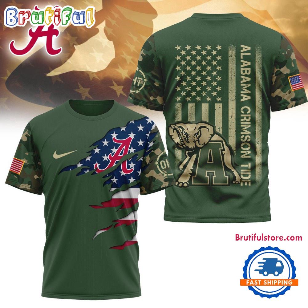 Alabama Crimson Tide 2025 NCAA Veteran Limited 3D Shirt