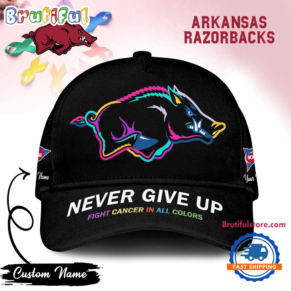 Arkansas Razorbacks 2025 NCAA FIGHT CANCER IN ALL COLORS Classic Cap