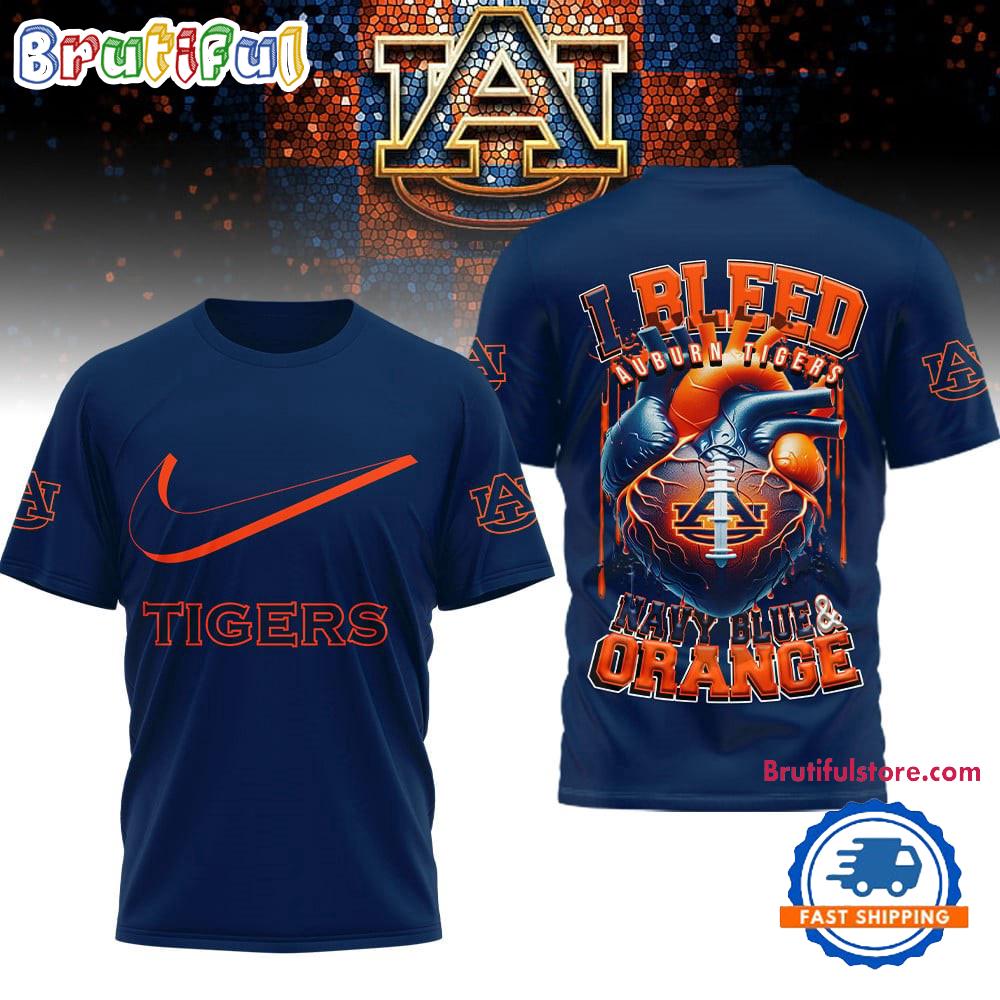 Auburn Tigers 2025 NCAA I Bleed Unisex 3D Shirt