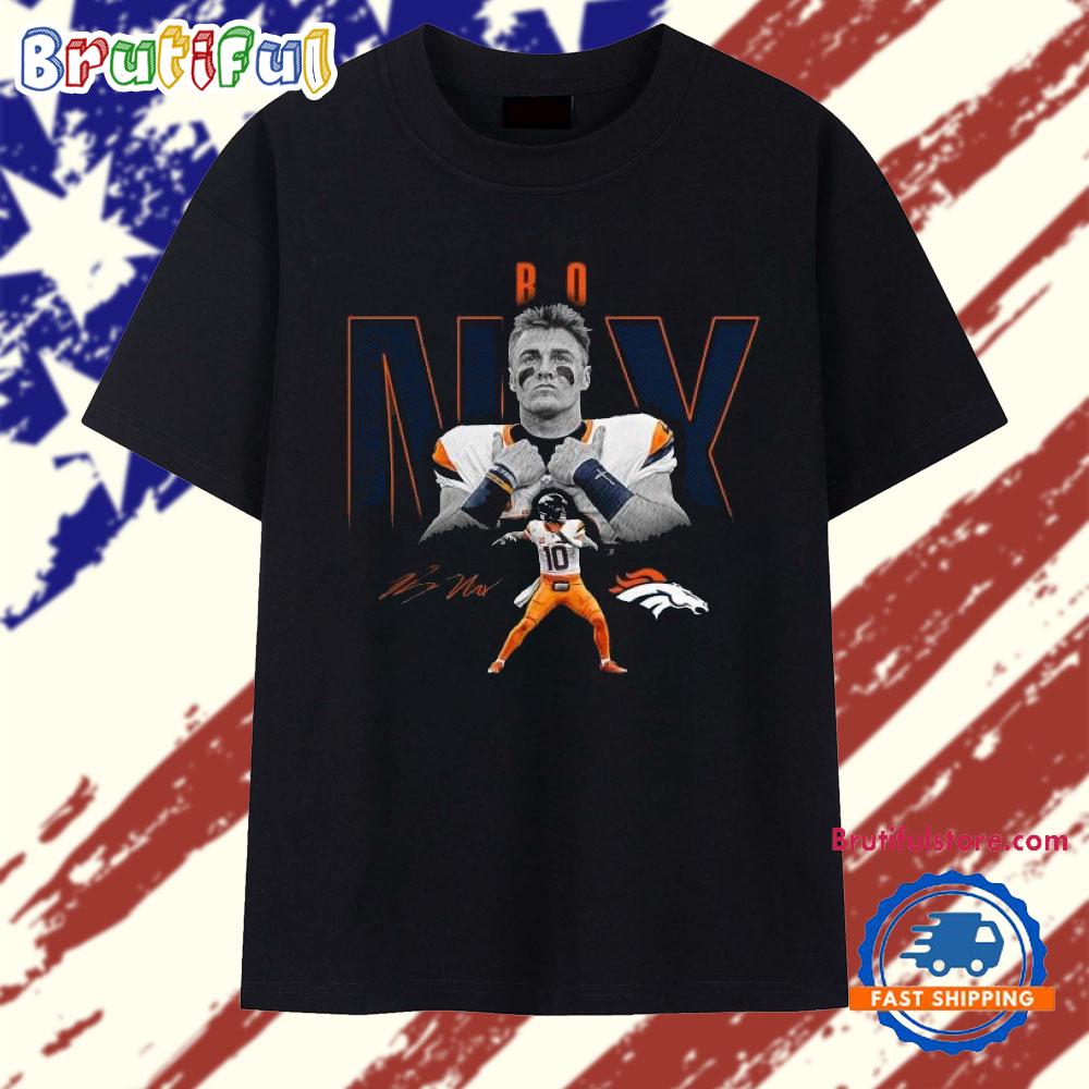 Bo Nix Denver Broncos Humble Shadow Player Graphic T Shirt