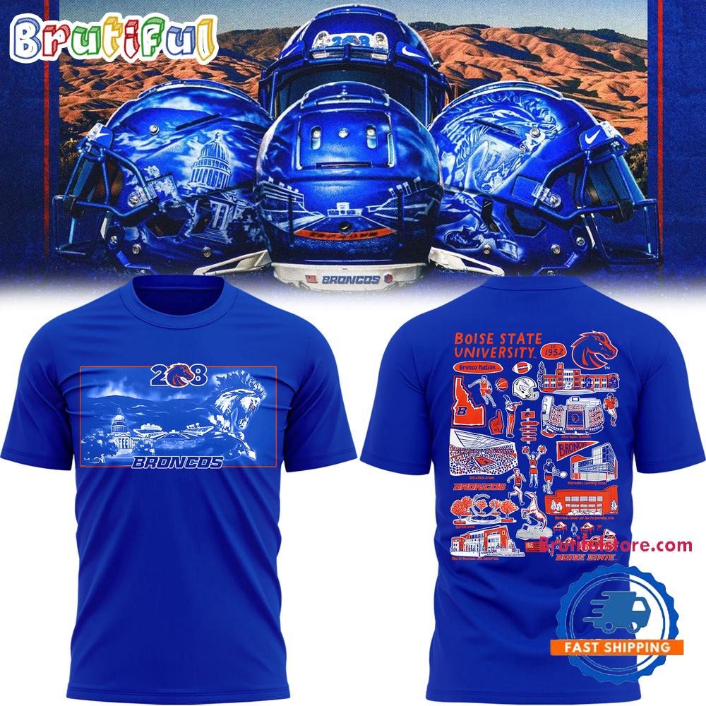 Boise State Broncos Football 2025 Newest Edition New Design T Shirt