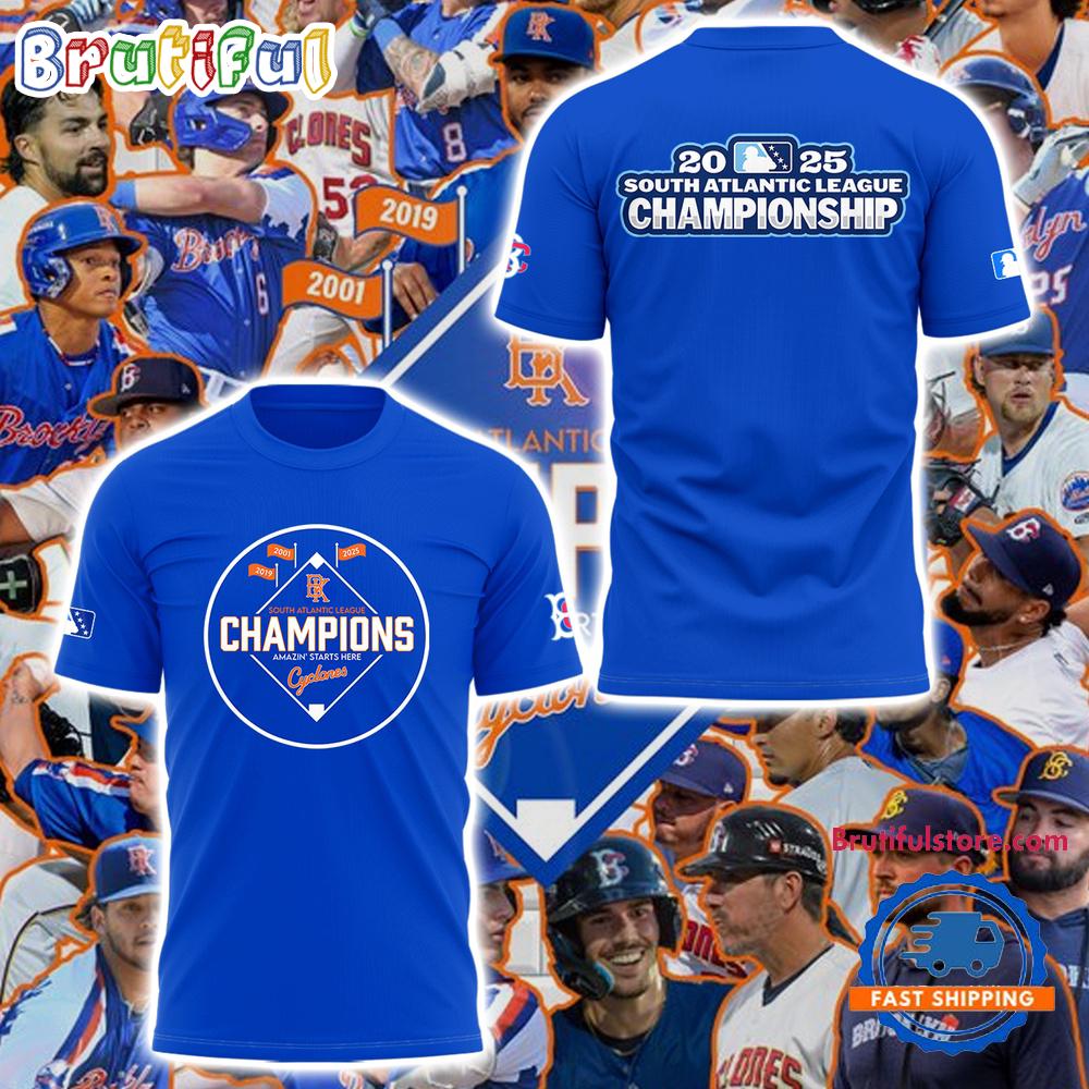 Brooklyn Cyclones South Atlantic League Champions 2025 T Shirt