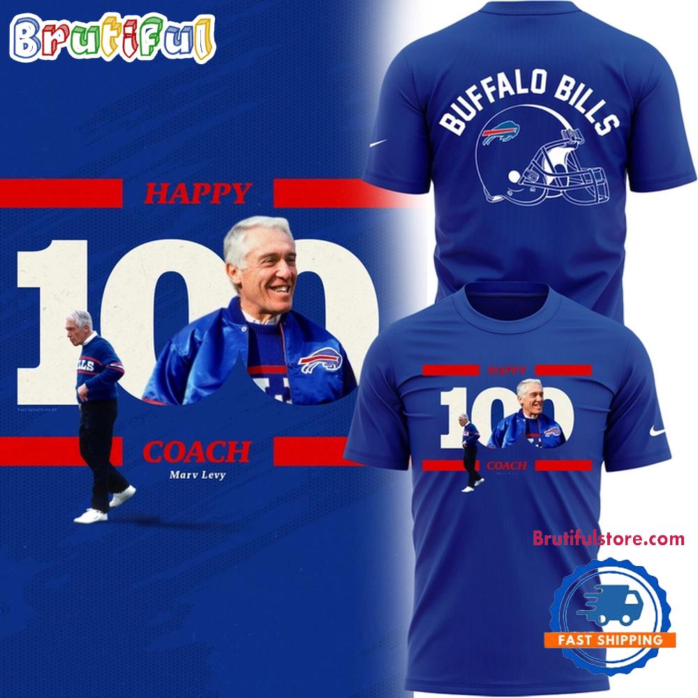 Buffalo Bills Marv Levy Is One Hundred Limited Edition T Shirt