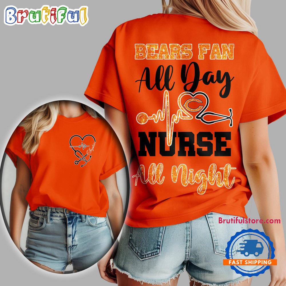 Chicago Bears NFL All Day Nurse All Night Unisex 3D Shirt