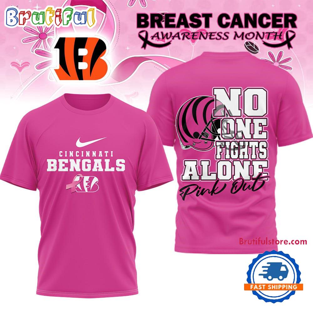 Cincinnati Bengals 2025 NFL Breast Cancer October Limited Edition 3D Shirt