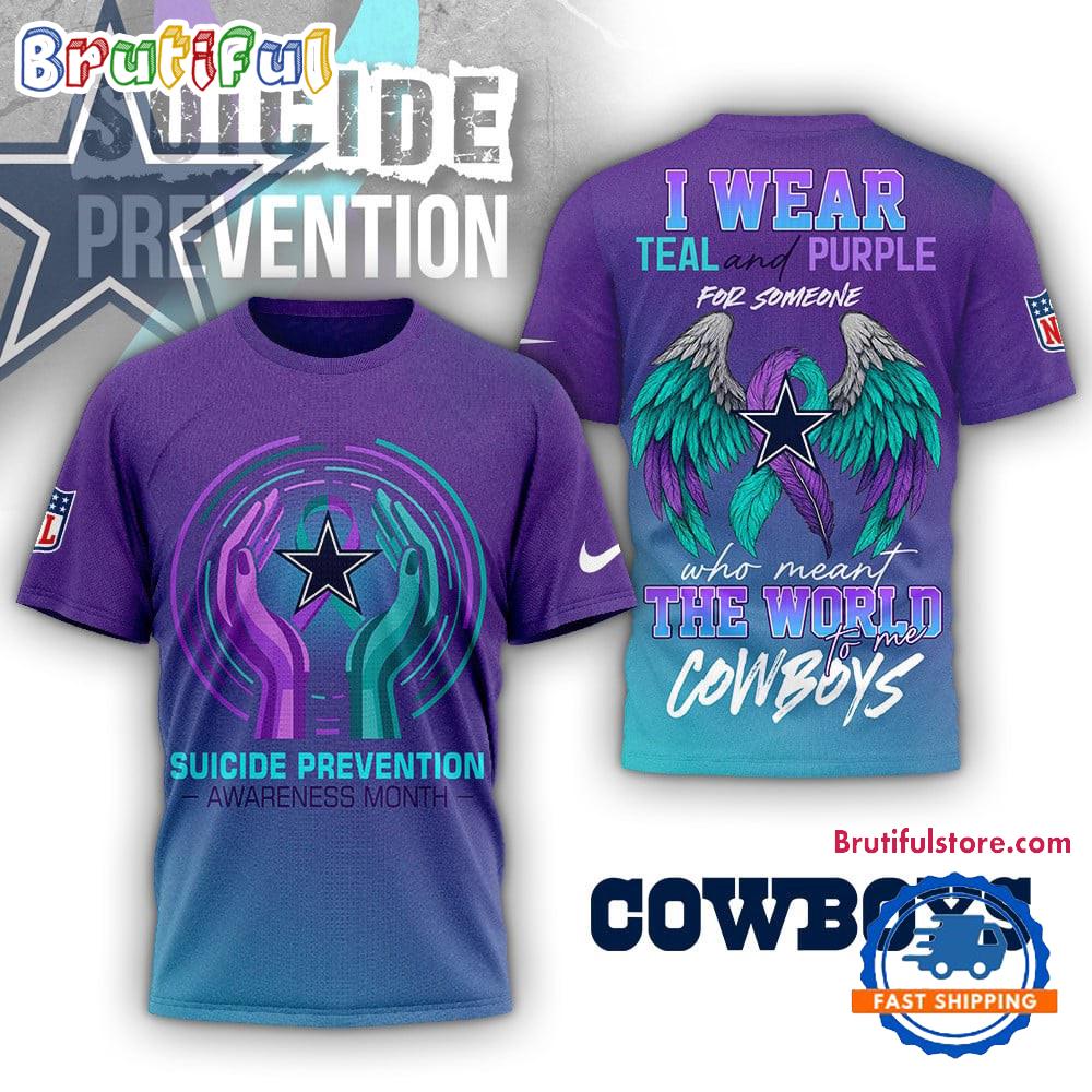 Dallas Cowboys NFL National Suicide Prevention Month 3D Shirt