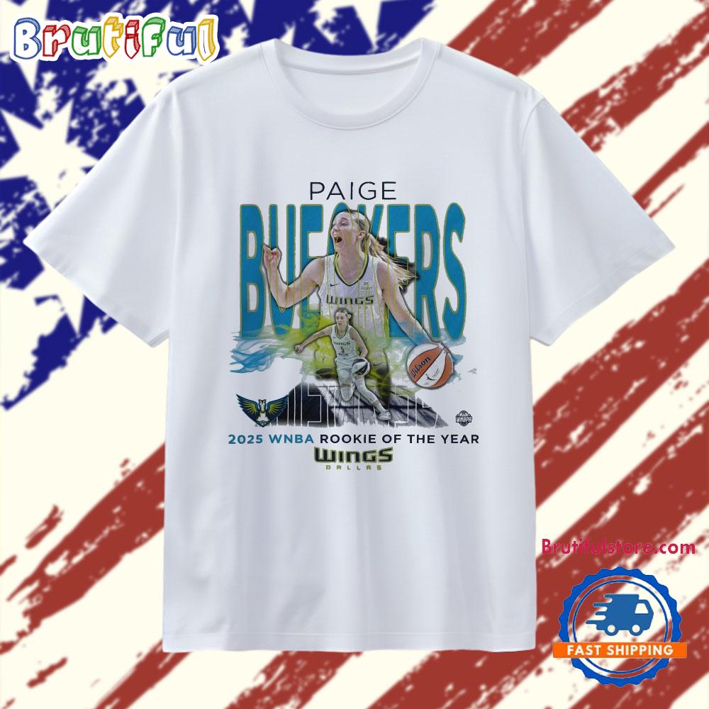 Dallas Wings Paige Bueckers 2025 WNBA Rookie of the Year Vintage T Shirt