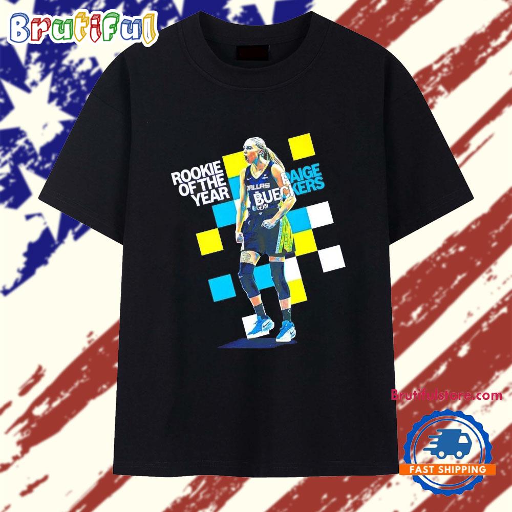 Dallas Wings Paige Bueckers WNBA Rookie Of The Year 2025 T Shirt
