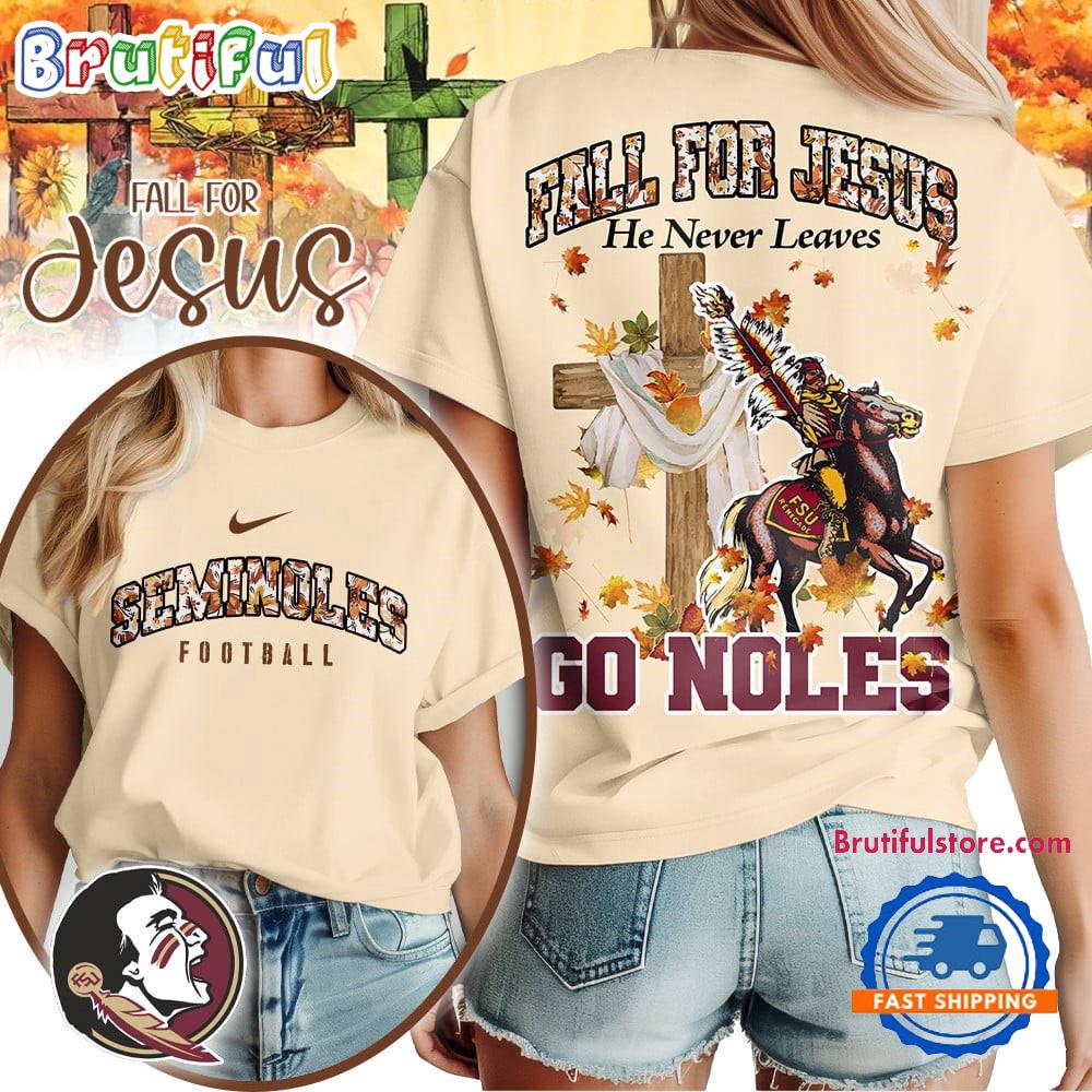 Florida State Seminoles 2025 NCAA Season Fall For Jesus Unisex 3D Shirt