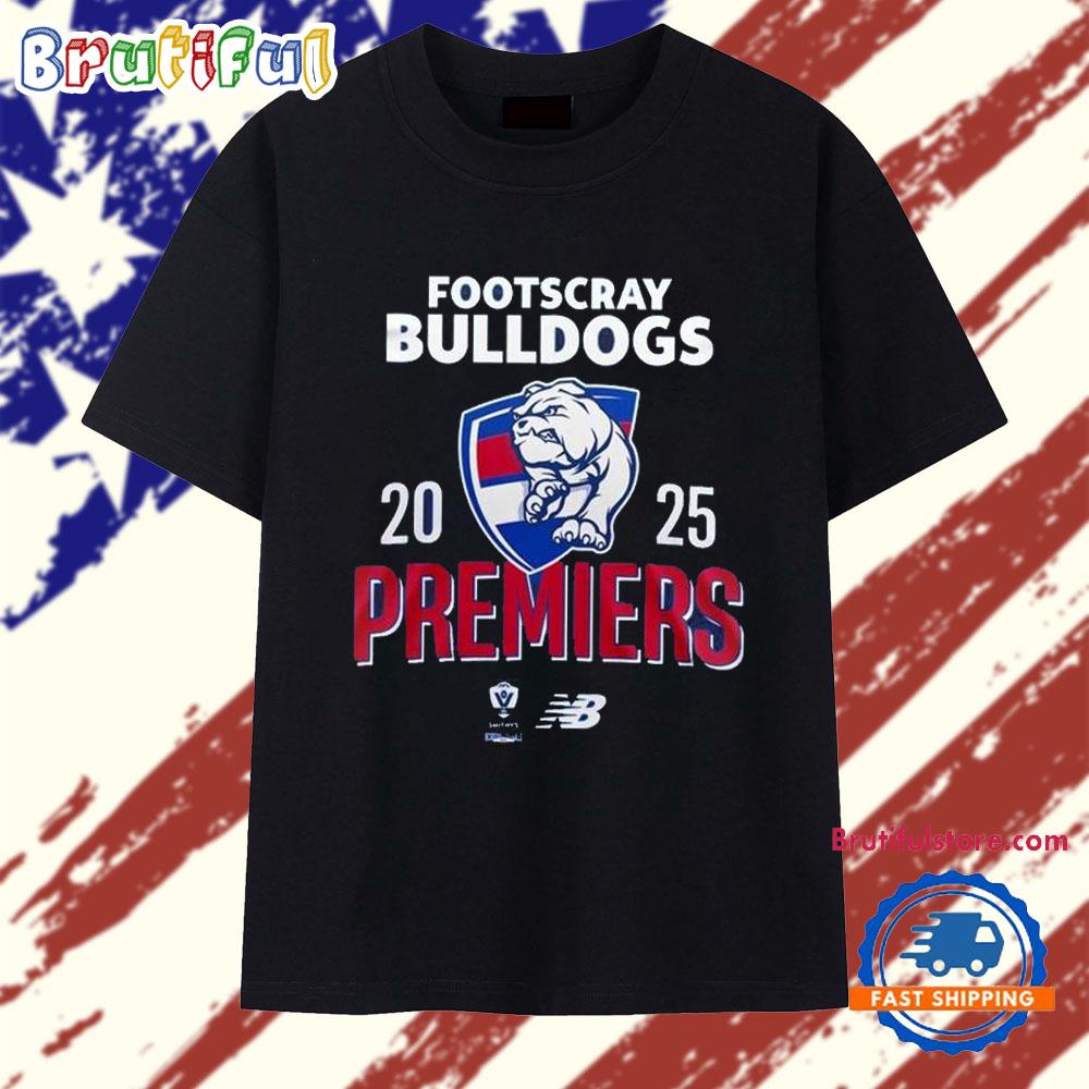 Footscray Bulldogs Premiers 2025 T Shirt