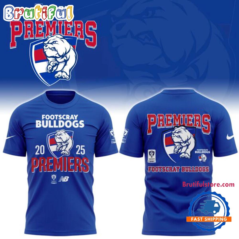 Footscray Bulldogs Premiers Editions 2025 T Shirt