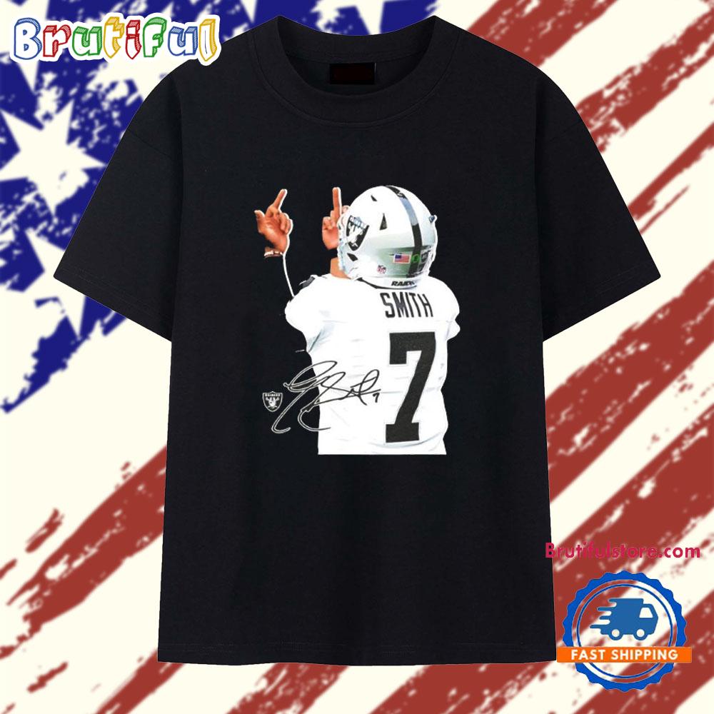 Geno Smith Middle Finger Las Vegas Raiders Signature T Shirt