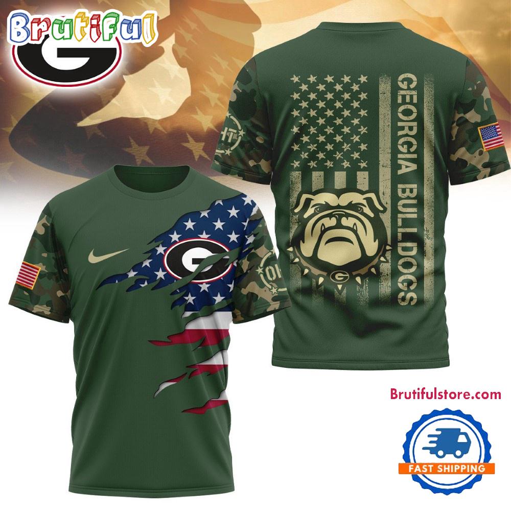Georgia Bulldogs 2025 NCAA Veteran Limited 3D Shirt