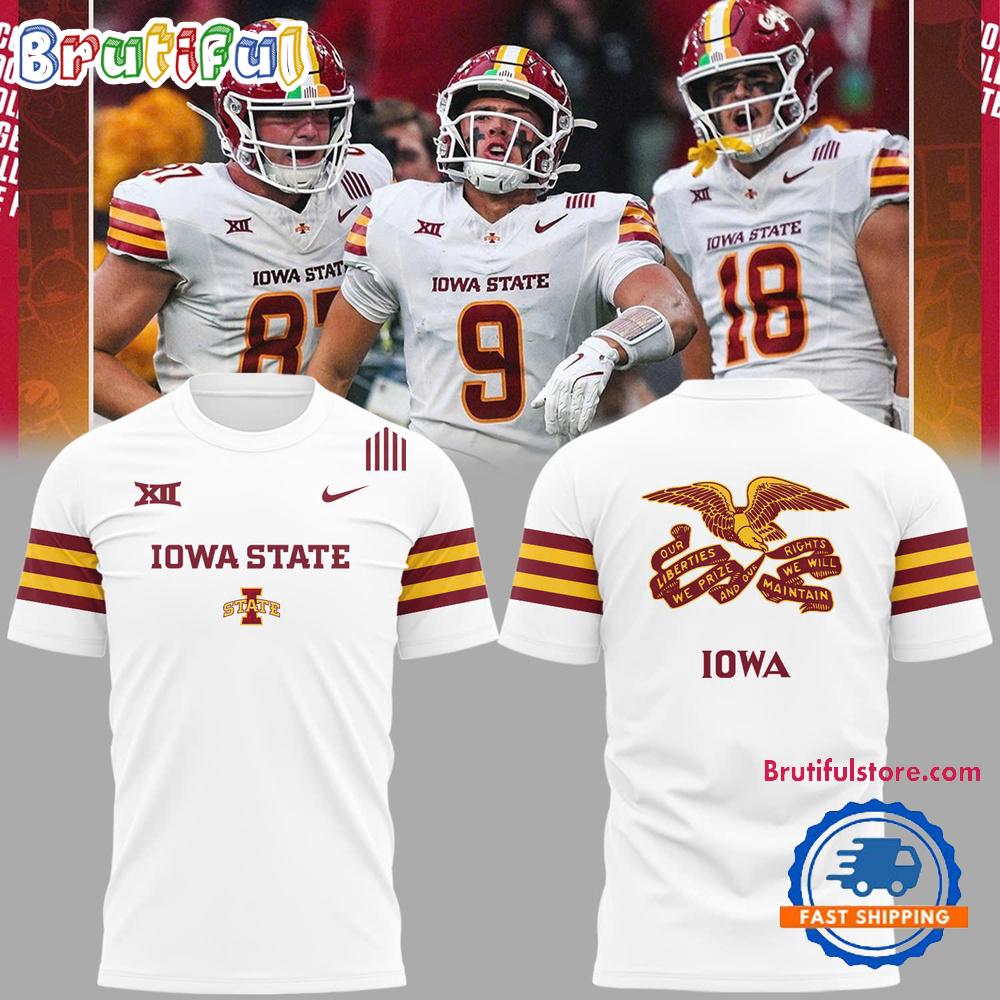 Iowa State Cyclone Flag Uniform 2025 Limited Edition T Shirt