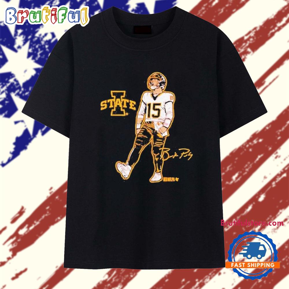 Iowa State Football Brock Purdy Superstar Pose 2025 Signature T Shirt