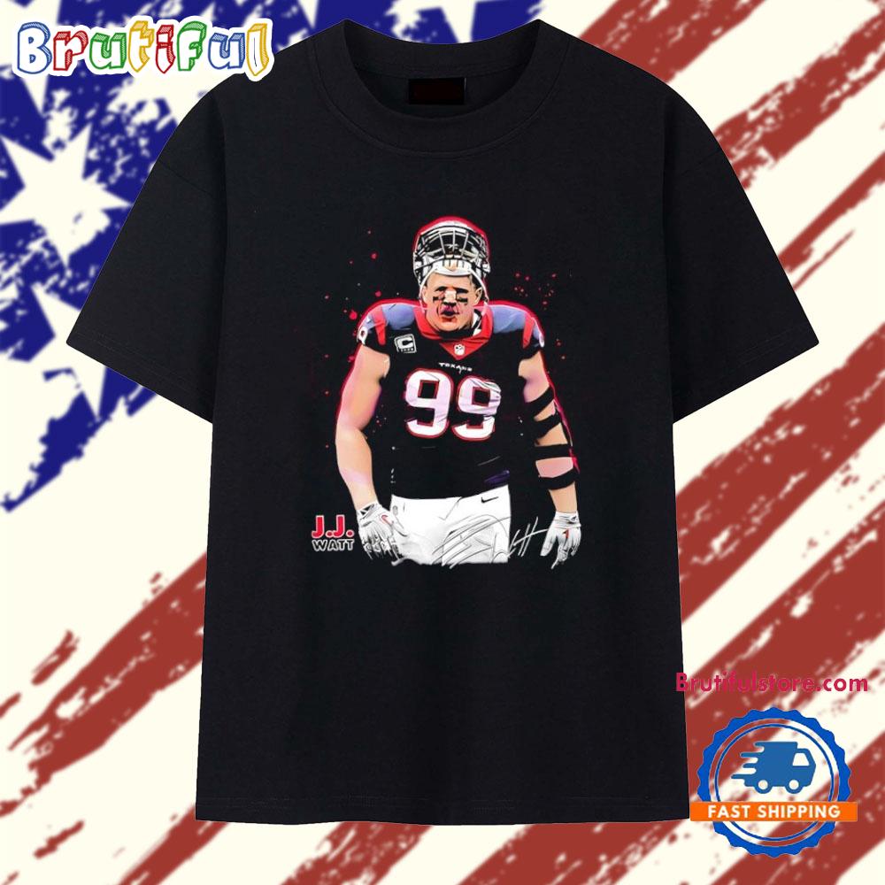 JJ Watt Houston Texans Football NFL Signature T Shirt