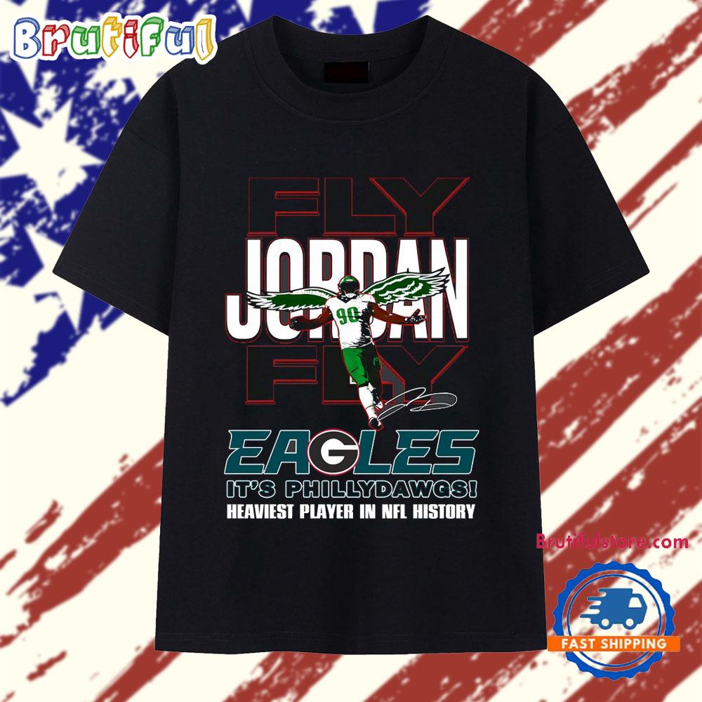 Jordan Davis Fly Jordan Fly Philadelphia Football 2025 T Shirt