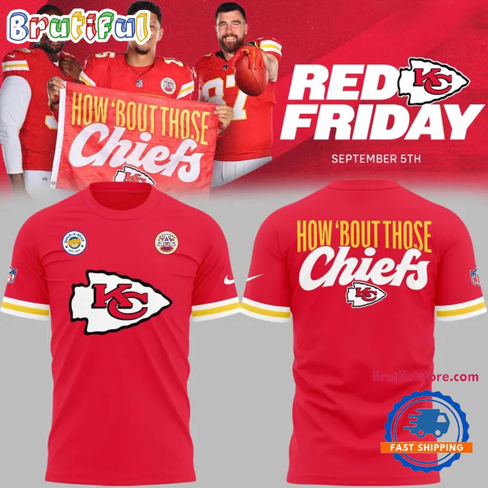 Kansas City Chiefs Red Friday 2025 3D Shirt
