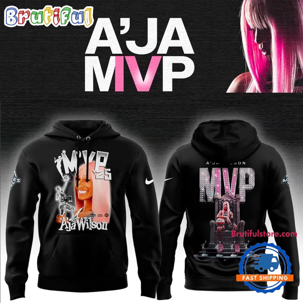 Las Vegas Aces A'ja Wilson 2025 MVP Graphic Hoodie