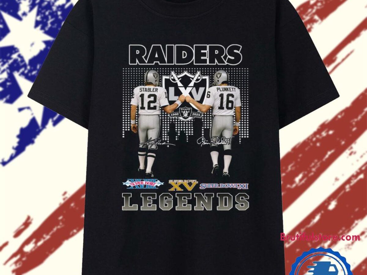 Las Vegas Raiders 65 Seeason Anniversary Legends 2025 T Shirt