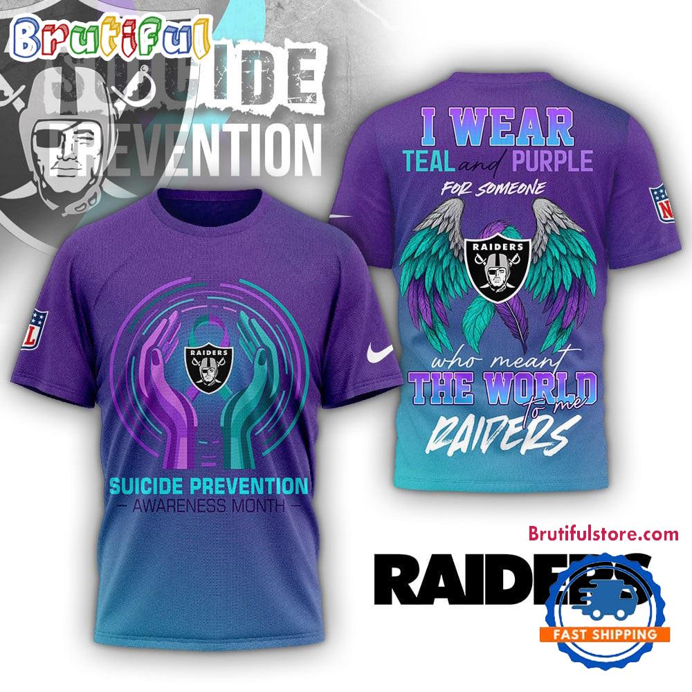 Las Vegas Raiders NFL National Suicide Prevention Month 3D Shirt