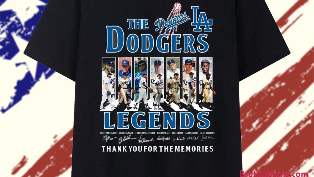 Los Angeles Dodgers 2025 MLB Legends Signature T Shirt