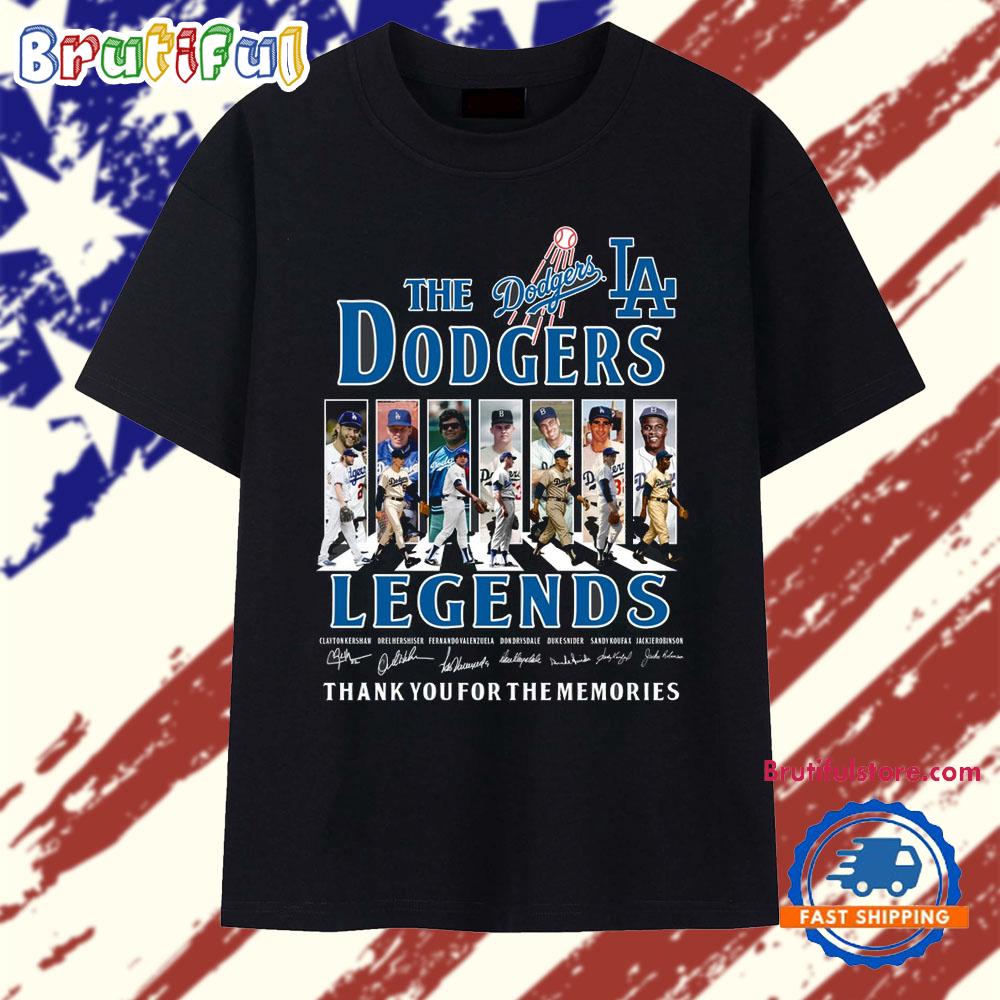 Los Angeles Dodgers 2025 MLB Legends Signature T Shirt