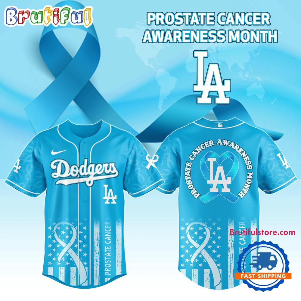Los Angeles Dodgers Prostate Cancer Awareness Limited Edition Jersey Shirt