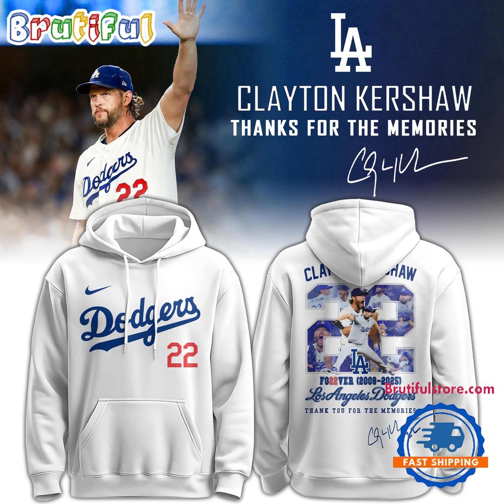 Los Angeles Dodgers x Clayton Kershaw Thanks for the Memories Limited Edition Hoodie